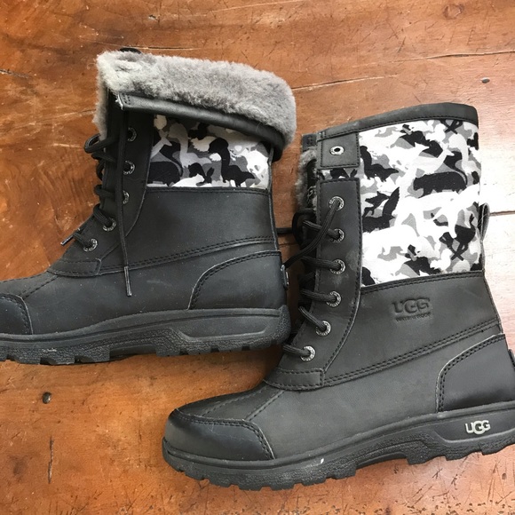 ugg black winter boots